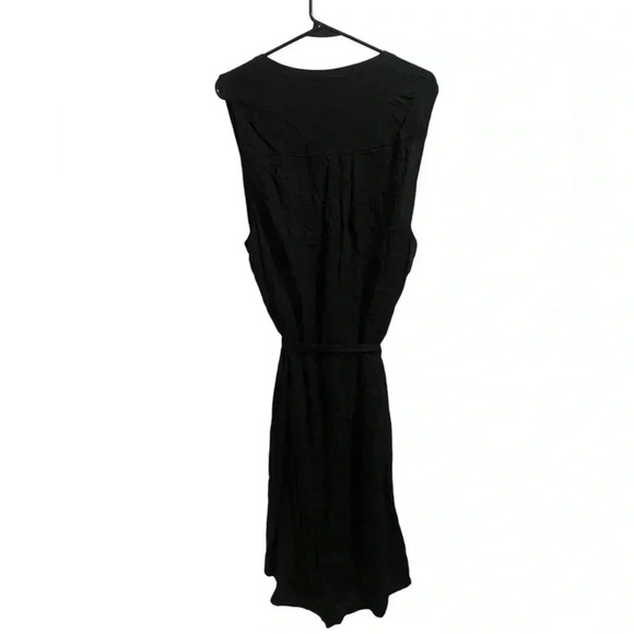 Torrid Black Button Front Challis Black Shirt Dress Size 4X - Picture 2 of 6